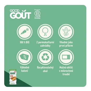 GOOD GOUT Bio batátové pyré  2 x 120 g