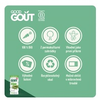 GOOD GOUT Bio hráškové pyré 2 x 120 g