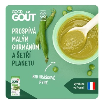 GOOD GOUT Bio hráškové pyré 2 x 120 g