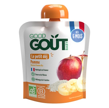 GOOD GOUT Jablkové raňajky 6m + BIO 70 g (Ovocné príkrmy) - BIO