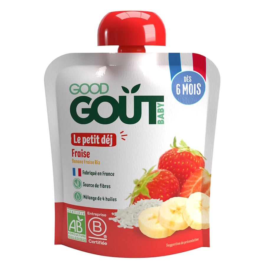 Good Gout BIO ovocný príkrm jahoda 70 g