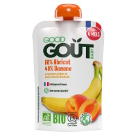 GOOD GOUT BIO Marhuľa s banánom 120 g
