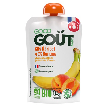 GOOD GOUT BIO Marhuľa s banánom 120 g