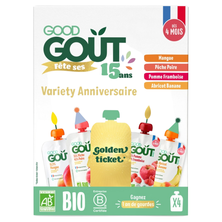 GOOD GOUT Ovocný jackpot BIO 4 x 120 g