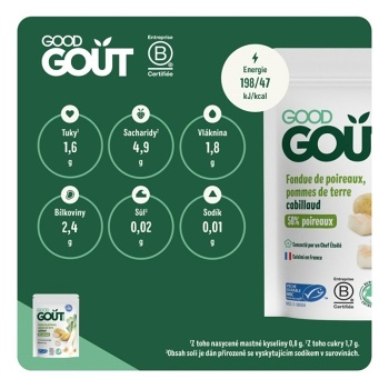 GOOD GOUT Bio pór so zemiačikom a treskou 190 g