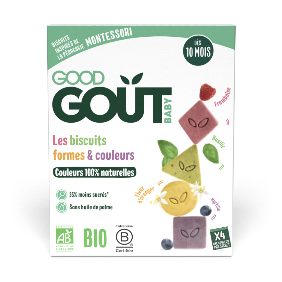 GOOD GOUT BIO Sušienky farby & tvary 80 g