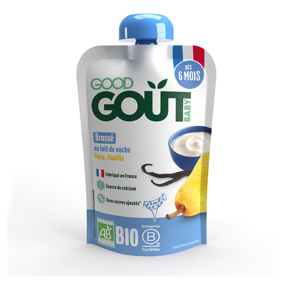 GOOD GOÛT BIO Vanilkový dezert s hruškou 90 g