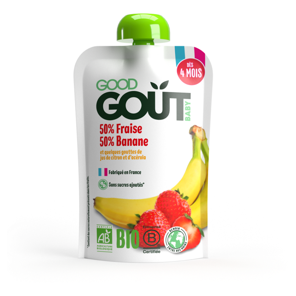 GOOD GOÛT BIO Jahoda s banánom 120 g kúpite na Mojalekaren.sk