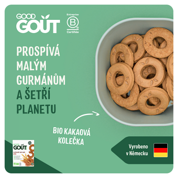 GOOD GOUT Kakaové kolieska BIO 80 g (Sušienky, piškóty a detské chrumky) - BIO - obrázok 2/4