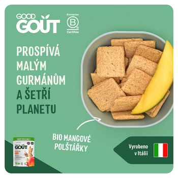 GOOD GOUT Mangové vankúšiky BIO 50 g (Sušienky, piškóty a detské chrumky) - BIO - obrázok 2/4