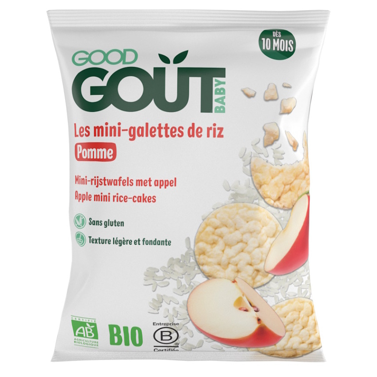 Good Gout BIO mini ryžové koláčiky s jablkami 40 g