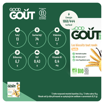 GOOD GOUT Vanilkové kolieska BIO 80 g (Sušienky, piškóty a detské chrumky) - BIO - obrázok 3/4