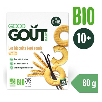 GOOD GOUT Vanilkové kolieska BIO 80 g (Sušienky, piškóty a detské chrumky) - BIO - obrázok 4/4