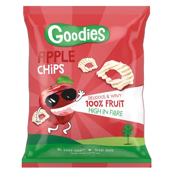 GOODIES 100% jablčné plátky 15 g (Sušené jablká) - Sladké