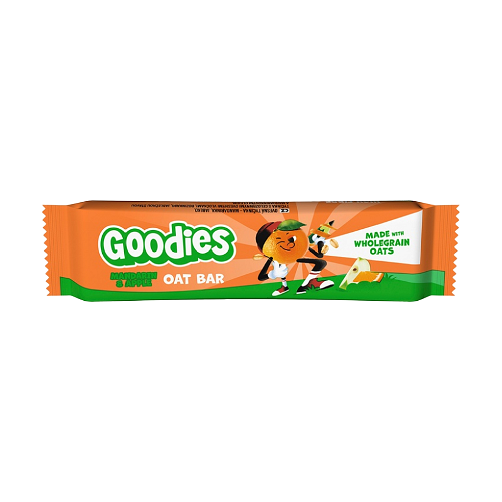 GOODIES Ovsená tyčinka mandarínka a jablko 23 g