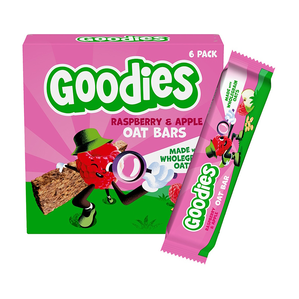 E-shop GOODIES Ovsené tyčinky malina a jablko 6 x 23 g