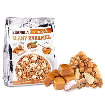 MIXIT Granola z pece slaný karamel do vrecka 70 g