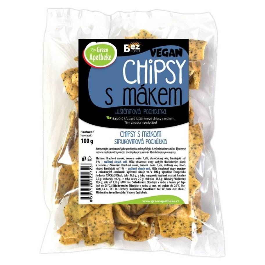 E-shop GREEN APOTHEKE Chipsy s makom 100 g