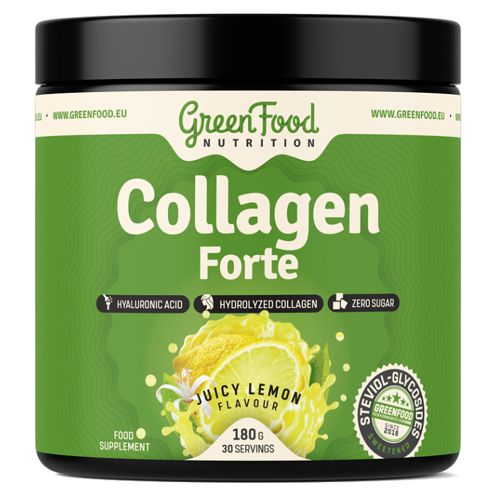 GreenFood Nutrition Nutrition Collagen Forte kolagén príchuť Juicy Lemon 180 g kúpite na Mojalekaren.sk