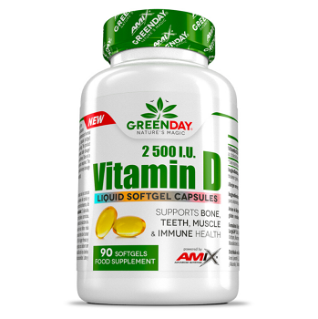 GREENDAY Vitamín D3 2500 I.U. 90 kapsúl
