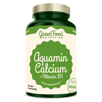 GREENFOOD NUTRITION Aquamine + vitamín D3 60 kapsúl
