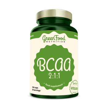 GREENFOOD NUTRITION BCAA 2:1:1 120 kapsúl (Doplnky stravy na kĺby)