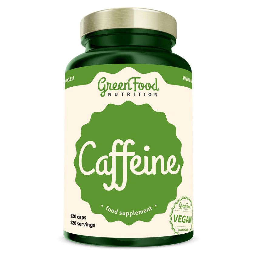GreenFood Nutrition Caffeine kapsuly s kofeínom 120 cps