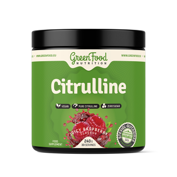 GREENFOOD NUTRITION Citrulline juicy Raspberry 240 g (Žily a cievy) - Viaczložkové