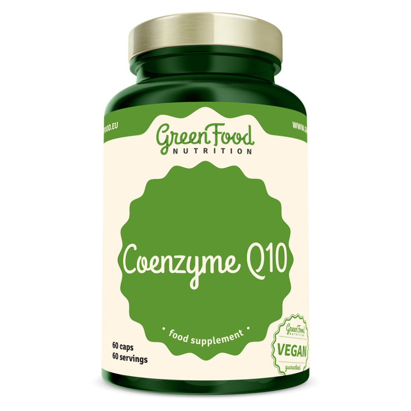 GreenFood Nutrition Coenzyme Q10 kapsuly na normálnu funkciu srdca a ciev 60 cps kúpite na Mojalekaren.sk