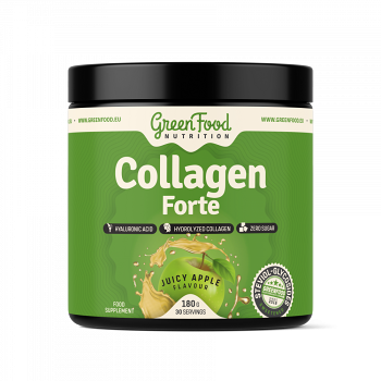GREEN FOOD NUTRITION Collagen Forte šťavnaté jablko 180 g (Doplnky stravy na kĺby) - Viaczložkové