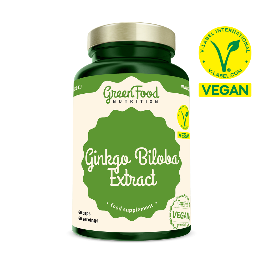 GREENFOOD NUTRITION Ginkgo biloba extract 60 kapsúl