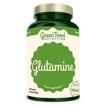 GREENFOOD NUTRITION Glutamine 120 kapsúl (Výživové doplnky pri strese)