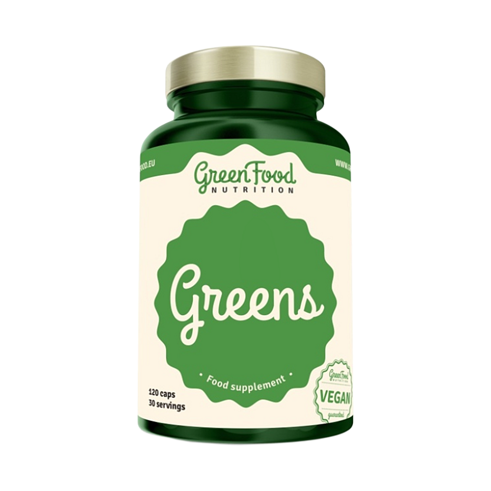GreenFood Nutrition Greens kapsuly pre vašu pohodu 120 cps kúpite na Mojalekaren.sk