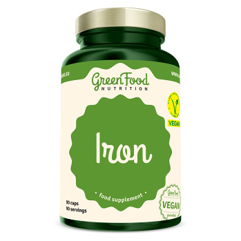 GREENFOOD NUTRITION Iron 90 kapsúl (Železo) - Jednozložkové