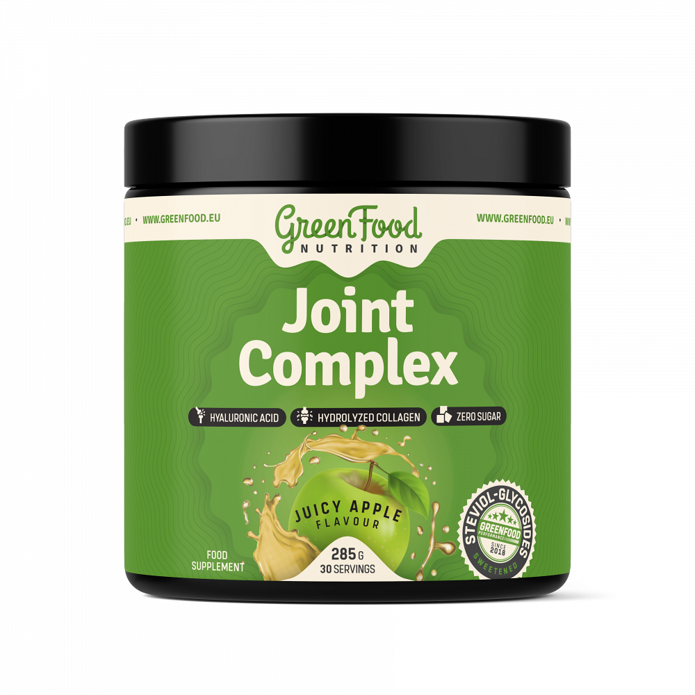 GreenFood Nutrition Joint Complex prášok na podporu normálneho stavu kĺbov príchuť Juicy Apple 285 g