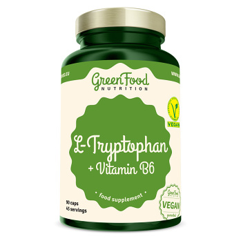 GREENFOOD NUTRITION L-tryptophan + vitamín B6 90 kapsúl