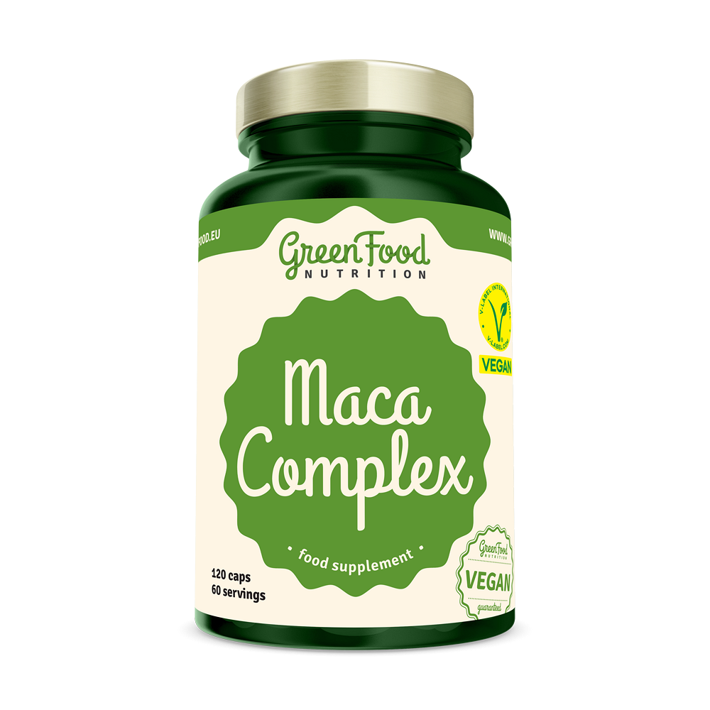GreenFood Nutrition Maca Complex kapsuly z bylín 120 cps