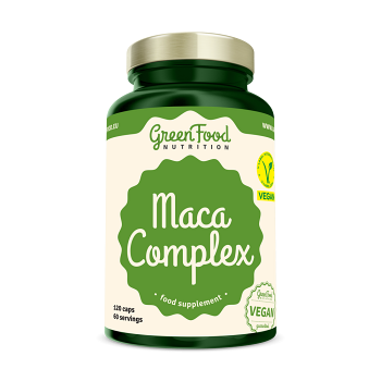 GREENFOOD NUTRITION Maca complex 120 kapsúl (Potencia, erekcia) - Jednozložkové