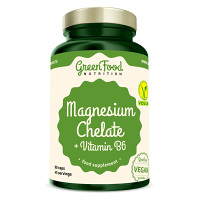 GREENFOOD NUTRITION Magnesium chelát + vitamín B6 90 kapsúl