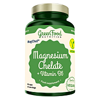 GREENFOOD NUTRITION Magnesium chelát + vitamín B6 90 kapsúl