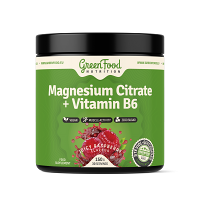 GREENFOOD NUTRITION Magnesium Citrate + Vitamín B6 juicy raspberry150 g