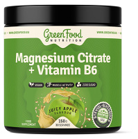 GREENFOOD NUTRITION Magnesium Citrate + Vitamín B6 juicy apple 150 g