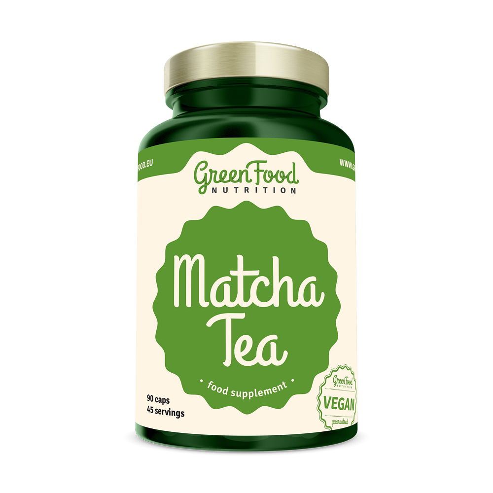 GreenFood Nutrition Matcha Tea podpora koncentrácie a duševného výkonu 90 cps