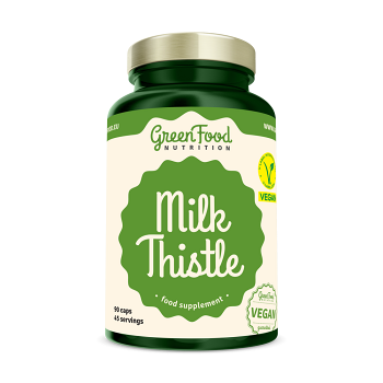 GREENFOOD NUTRITION Milk thistle 90 kapsúl (Detoxikácia pečene)