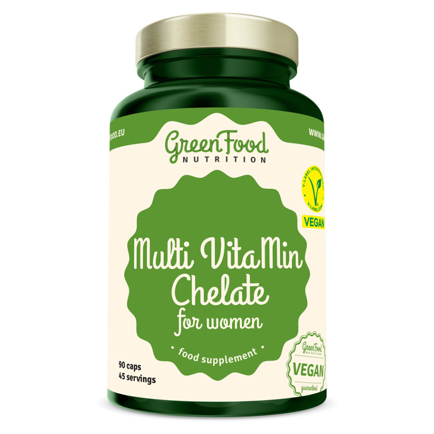 GreenFood Nutrition Multi VitaMin Chelate for Women komplexný multivitamín s minerálmi pre ženy 108 g