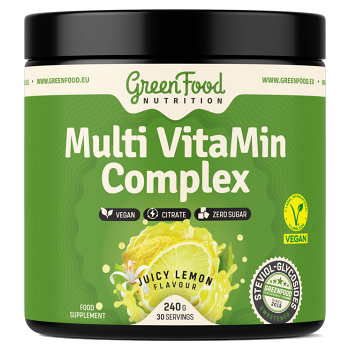 GREENFOOD NUTRITION Multivitamín complex juicy lemon 240 g (Chudnutie, diéta)