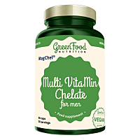 GREENFOOD NUTRITION Multivitamín chelát pre mužov 90 kapsúl
