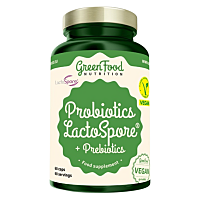 GREENFOOD NUTRITION Probiotiká lactospore + prebiotiká 60 kapsúl