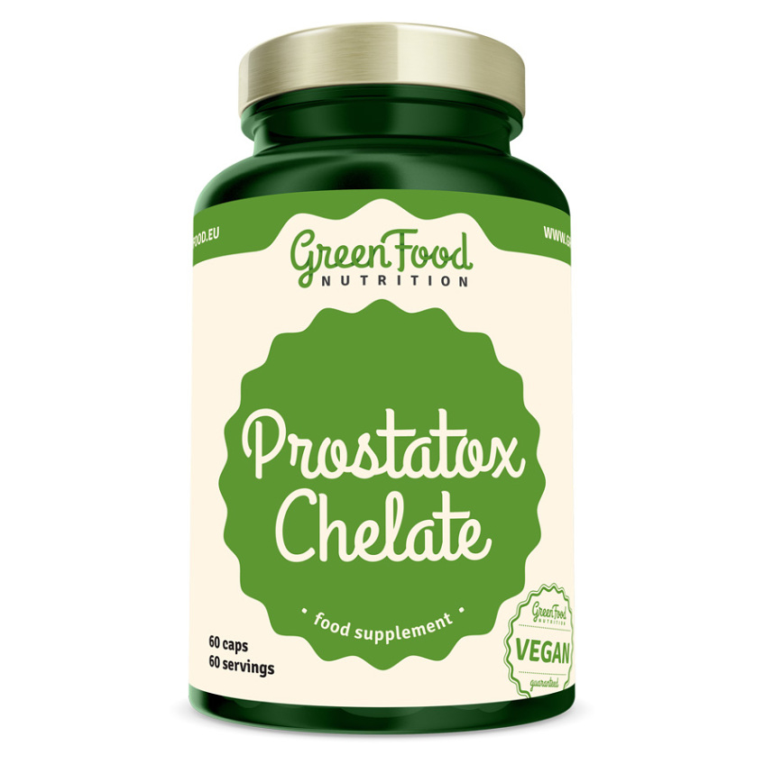 GreenFood Nutrition Prostatox Chelate kapsuly pre zdravú prostatu a podporu potencie 60 cps kúpite na Mojalekaren.sk