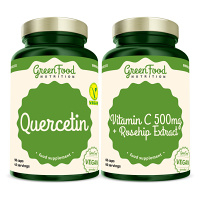 GREENFOOD NUTRITION Quercetin 90 kapsúl + vitamín C 500 mg 60 kapsúl